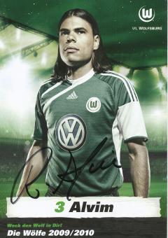 Rodrigo Alvim  2009/2010  VFL Wolfsburg  Fußball Autogrammkarte original signiert 
