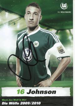 Fabian Johnson  2009/2010  VFL Wolfsburg  Fußball Autogrammkarte original signiert 