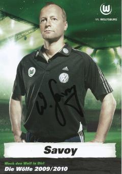 Wolfhard Savoy   2009/2010  VFL Wolfsburg  Fußball Autogrammkarte original signiert 