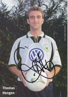 Thomas Hengen  1999/2000  VFL Wolfsburg  Fußball Autogrammkarte original signiert 