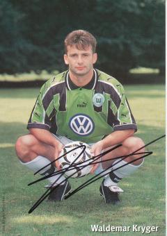 Waldemar Kryger  1998/1999  VFL Wolfsburg  Fußball Autogrammkarte original signiert 