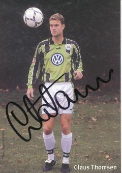 Claus Thomsen  1998/1999  VFL Wolfsburg  Fußball Autogrammkarte original signiert 