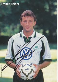Frank Greiner  1999/2000  VFL Wolfsburg  Fußball Autogrammkarte original signiert 