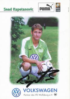 Sead Kapetanovic  1997/1998  VFL Wolfsburg  Fußball Autogrammkarte original signiert 
