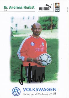 Dr.Andreas Herbst  1997/1998  VFL Wolfsburg  Fußball Autogrammkarte original signiert 