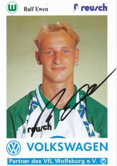 Ralf Ewen  1994/1995  VFL Wolfsburg  Fußball Autogrammkarte original signiert 