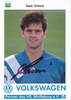 Jann Jensen  1993/1994  VFL Wolfsburg  Fußball Autogrammkarte original signiert 
