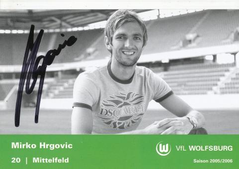 Mirko Hrgovic  2005/2006  VFL Wolfsburg  Fußball Autogrammkarte original signiert 