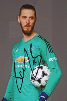 David De Gea  Manchester United  Fußball Autogramm Foto original signiert 