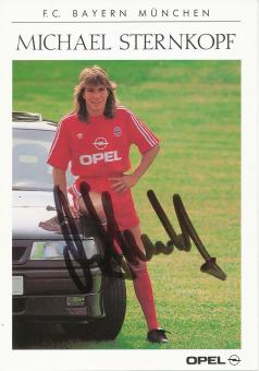 Michael Sternkopf 1990/1991 FC Bayern München Fußball Autogrammkarte original signiert 