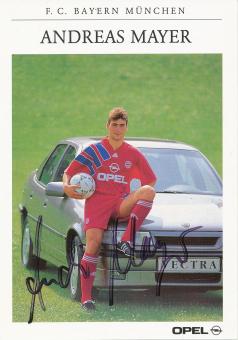 Andreas Mayer 1991/1992 FC Bayern München Fußball Autogrammkarte original signiert 