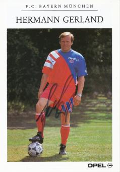 Hermann Gerland   1992/1993 FC Bayern München Fußball Autogrammkarte original signiert 