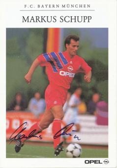 Markus Schupp  1992/1993 FC Bayern München Fußball Autogrammkarte original signiert 