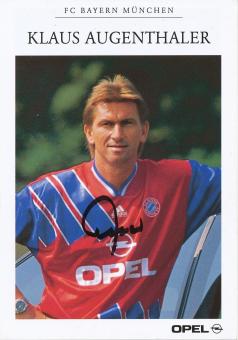 Klaus Augenthaler  1994/1995 FC Bayern München Fußball Autogrammkarte original signiert 
