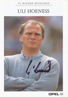 Uli Hoeness  1994/1995 FC Bayern München Fußball Autogrammkarte original signiert 