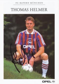 Thomas Helmer  1995/1996 FC Bayern München Fußball Autogrammkarte original signiert 