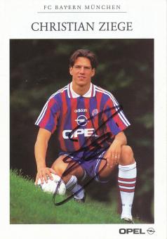 Christian Ziege  1995/1996 FC Bayern München Fußball Autogrammkarte original signiert 