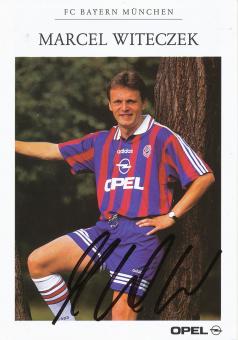 Marcel Witeczek  1995/1996 FC Bayern München Fußball Autogrammkarte original signiert 