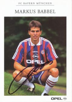 Markus Babbel  1996/1997 FC Bayern München Fußball Autogrammkarte original signiert 