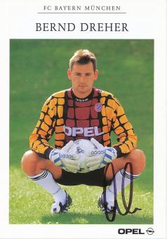 Bernd Dreher  1996/1997 FC Bayern München Fußball Autogrammkarte original signiert 