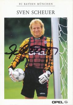 Sven Scheuer  1996/1997 FC Bayern München Fußball Autogrammkarte original signiert 