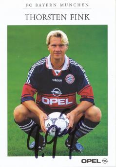 Thorsten Fink  1997/1998 FC Bayern München Fußball Autogrammkarte original signiert 