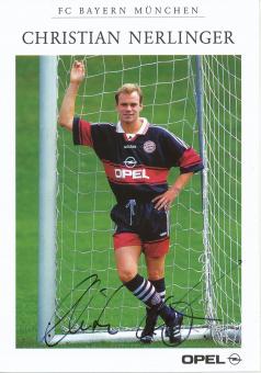 Christian Nerlinger  1997/1998 FC Bayern München Fußball Autogrammkarte original signiert 