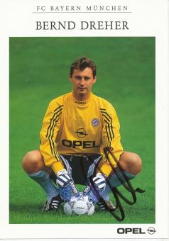 Bernd Dreher 1998/1999 FC Bayern München Fußball Autogrammkarte original signiert 