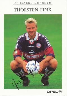 Thorsten Fink  1998/1999 FC Bayern München Fußball Autogrammkarte original signiert 