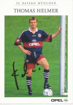 Thomas Helmer  1998/1999 FC Bayern München Fußball Autogrammkarte original signiert 