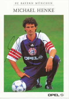 Michael Henke  1998/1999 FC Bayern München Fußball Autogrammkarte original signiert 