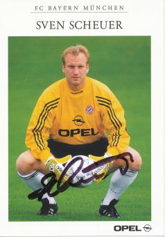 Sven Scheuer  1998/1999 FC Bayern München Fußball Autogrammkarte original signiert 