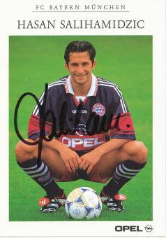 Hasan Salihamidzic  1998/1999 FC Bayern München Fußball Autogrammkarte original signiert 