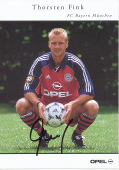 Thorsten Fink  1999/2000  FC Bayern München Fußball Autogrammkarte original signiert 