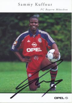 Sammy Kuffour  1999/2000  FC Bayern München Fußball Autogrammkarte original signiert 