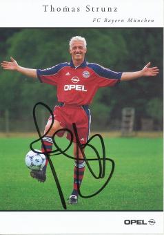 Thomas Strunz  1999/2000  FC Bayern München Fußball Autogrammkarte original signiert 