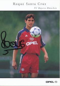 Roque Santa Cruz  1999/2000  FC Bayern München Fußball Autogrammkarte original signiert 