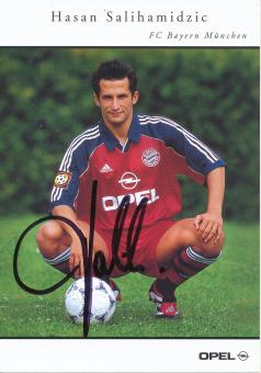 Hasan Salihamidzic  1999/2000  FC Bayern München Fußball Autogrammkarte original signiert 