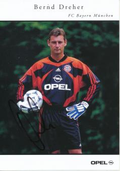 Bernd Dreher  2000/2001  FC Bayern München Fußball Autogrammkarte original signiert 