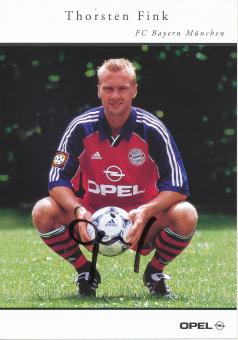 Thorsten Fink  2000/2001  FC Bayern München Fußball Autogrammkarte original signiert 