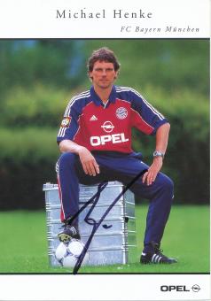 Michael Henke  2000/2001  FC Bayern München Fußball Autogrammkarte original signiert 