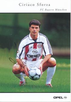 Ciriaco Sforza  2000/2001  FC Bayern München Fußball Autogrammkarte original signiert 
