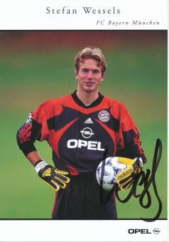 Stefan Wessels  2000/2001  FC Bayern München Fußball Autogrammkarte original signiert 