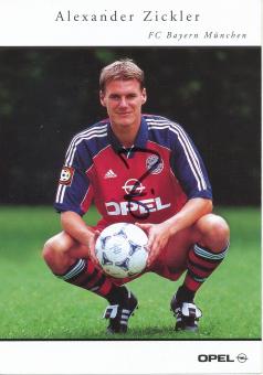 Alexander Zickler  2000/2001  FC Bayern München Fußball Autogrammkarte original signiert 