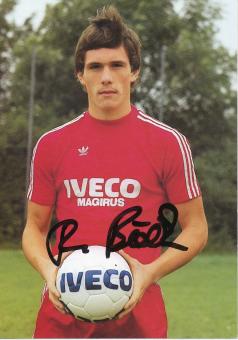 Rudolf Böck 1981/1982  FC Bayern München Fußball Autogrammkarte original signiert 