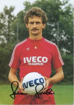 Bertram Beierlorzer 1981/1982  FC Bayern München Fußball Autogrammkarte original signiert 