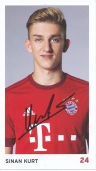 Sinan Kurt  2015/2016  FC Bayern München Fußball Autogrammkarte original signiert 
