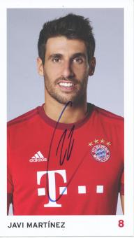 Javi Martinez  2015/2016  FC Bayern München Fußball Autogrammkarte original signiert 
