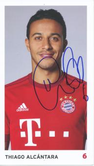 Thiago Alcantara  2015/2016  FC Bayern München Fußball Autogrammkarte original signiert 