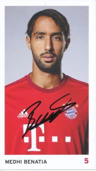 Medhi Benatia  2015/2016  FC Bayern München Fußball Autogrammkarte original signiert 